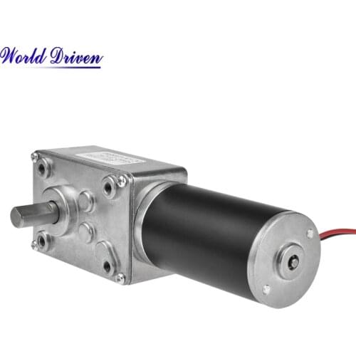 1.6-70kg.cm high torque 12v 24v mini low rpm brush dc electric worm gear motor for robot price dc worm geared motor