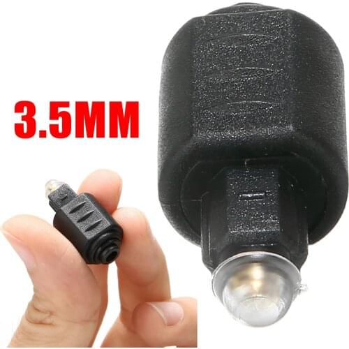 1pcs Mini Optical Adapter Connector 3.5mm Female Jack Plug to Digital Toslink Male Audio Adapter