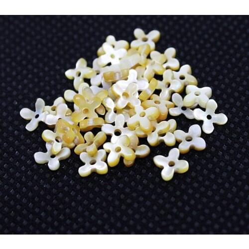 1pc Natural Shell Carved 6mm Flower Beads Pendant Jewelry Making Handmade New DIY Hair Clip Brooch Earring Necklace Accessories