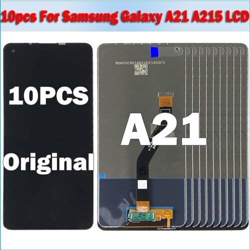 10pcs Original For Samsung Galaxy A21 Lcd A215 SM-A215U LCD Display Touch Screen Digitizer Glass Assembly Display Replacement