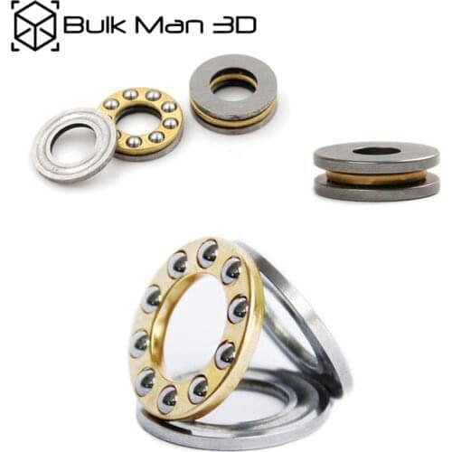 100pcs/lot wholesale F8-16M Miniature Thrust Bearings High Precision Axial Metal Ball Bearing 8x16x5mm for 3D Printer CNC Parts
