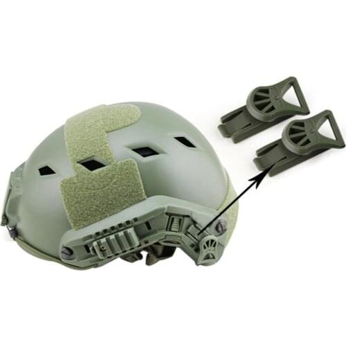 2pcs/set 19mm Military Airsoft Paintball Helmet Adapter 19mm Night Vision Goggles rotating clamp rail adapter fits Fast Helmet