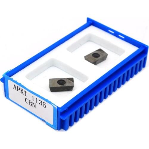 2PCS APKT1135 PCD CBN Diamond Inserts Milling Turning Tool APKT 1135 Milling Inserts CNC Lathe Tools Turning Inserts
