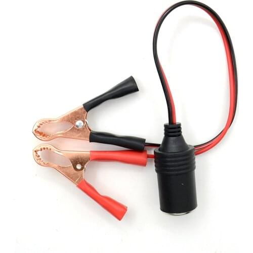 12V Car Battery Terminal Clip-on Cigarette Lighter Socket Connector Adapter Car Battery Cigarette Lighter Power Socket Adaptor