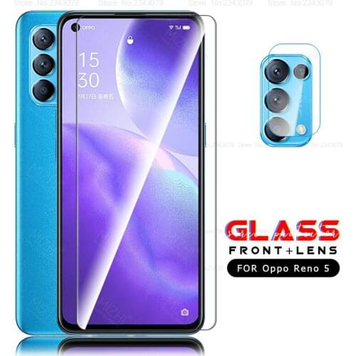 For oppo reno5 5G protective glass for oppo reno 5 5G screen protector on appo reno 5 6.43inch CPH2145 safety glass films