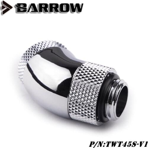 Barrow 45 degree Dual Rotary Fitting Adapter G1 / 4 Thread For Case Water Cooling system