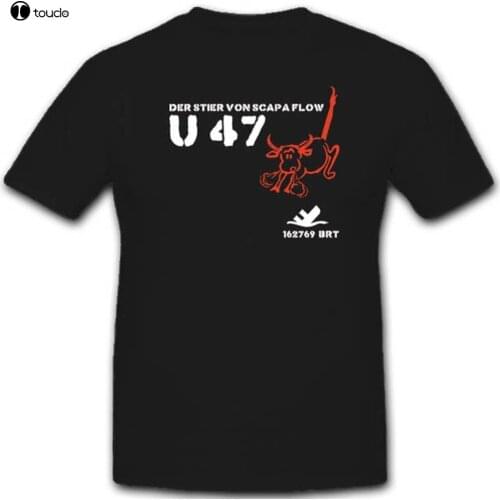 Hot Sell 2019 Fashion Uboot 47 U47 Military Marine Submarine Battleship Submarine O-Neck T Shirt