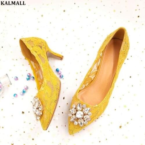 KALMALL Women's Shoes With A Glass Heel
