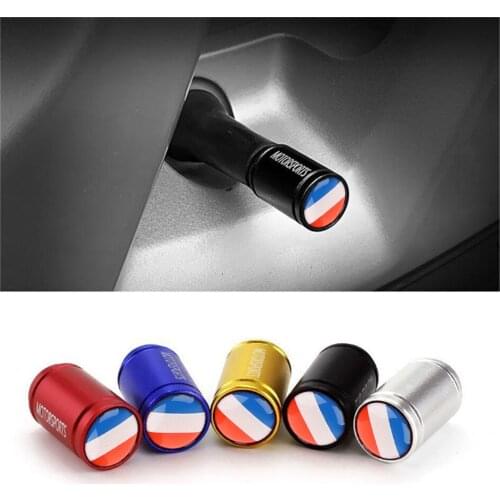France Flag Logo 4pcs/set Wheel Tire Valve Caps Car Decoration Accessories for Chevrolet Cruze for Buick for BMW For Mercedes