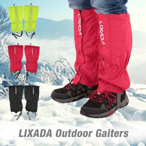Lixada Snow Kneepad Skiing Gaiters Hiking Climbing Leg Protection Guard Sport Safety Waterproof Leg Warmers Sking Shoes Gaiters