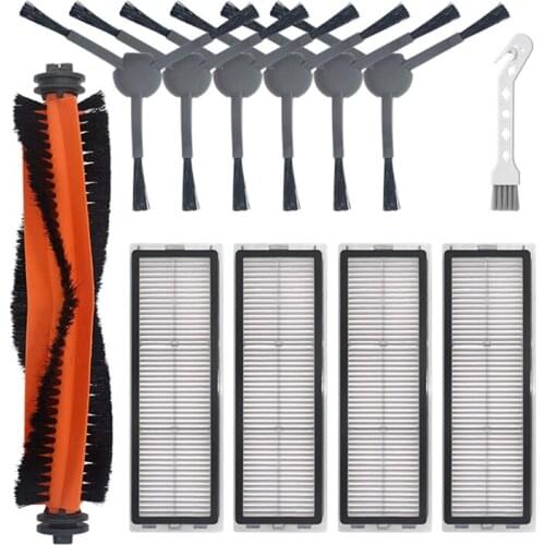 For Xiaomi Dreame L10 Plus Robot Vacuum Cleaner Spare Parts Pack Kits Side Roller HEPA Filter Main Brush Dry Wet Mopping