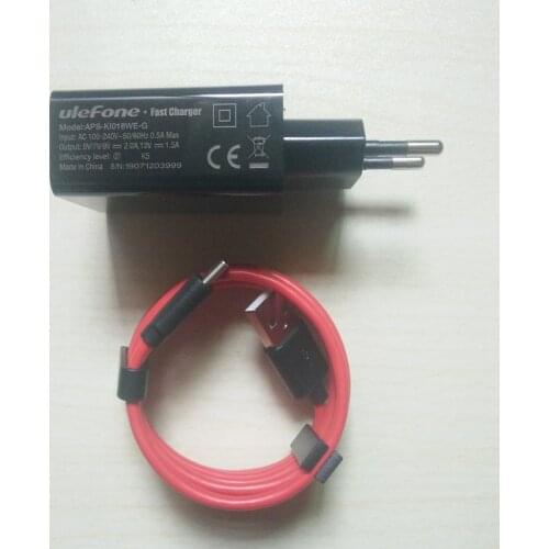 New Original Power Adapter for Ulefone Armor 9 Charger Wall Fast Charging Travel Adaptor+Type-C Wire USB Cable