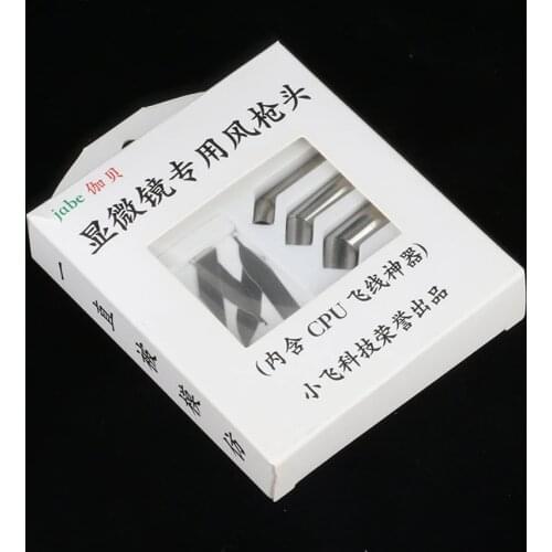 45 Degree Angle 3pcs CPU BGA Nozzle Adapter 6mm 7mm 9mm + 3pcs CPU Flying Wire Blade For Quick 861DW 856 AX 731 Hot Air Gun