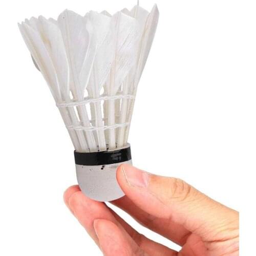 3Pcs Professional Badminton Shuttlecocks White Goose Feather Training Equipment Badminton Ball Sports Accessories