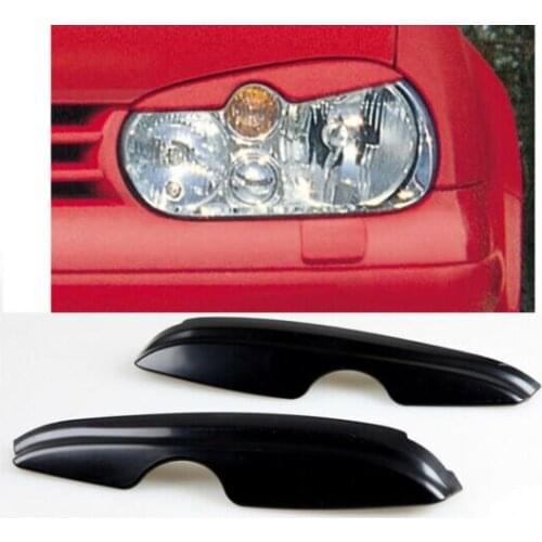 Fiberglass Headlight Eyebrows Eyelids for 1998-2005 VW Volkswagen Golf MK4