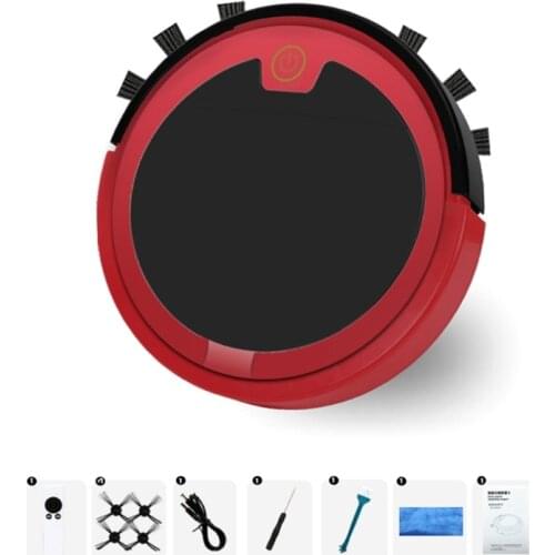 Super Slim Robotic Vacuum Cleaner 1.57'' Smart Chips Touch Contol Ideal For Cleaning Pet Hair Biscuit Crumbs Cereal Dust