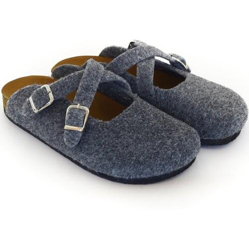 Felt Zigzag Grey Orthopedic Sabo Slippers 2021 New Women Comfortable Comfort Nurse Doctor Hospital Orthopedic Cook Work Slippers