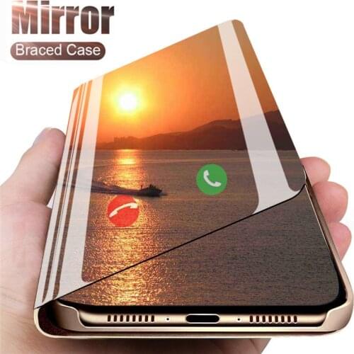 360 Shockproof Smart Mirror Flip Cases For Samsung A32 A72 A52 A02 A02s A12 Case Clear Tpu Back Covers on Samsun A 32 A 72 Armor