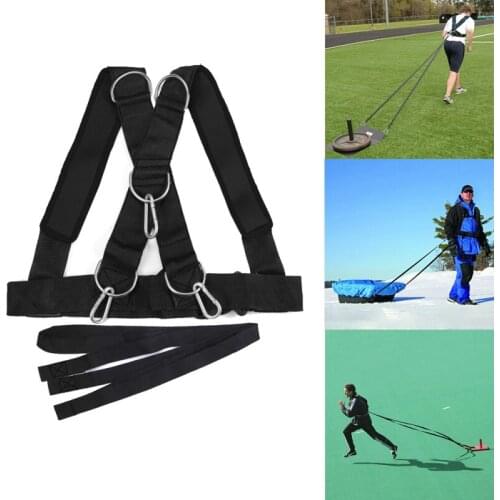 Sled Harness Workout Resistance Assistance Trainer Physical Training Rope Kit Speed Running Shoulder Weight Training Straps