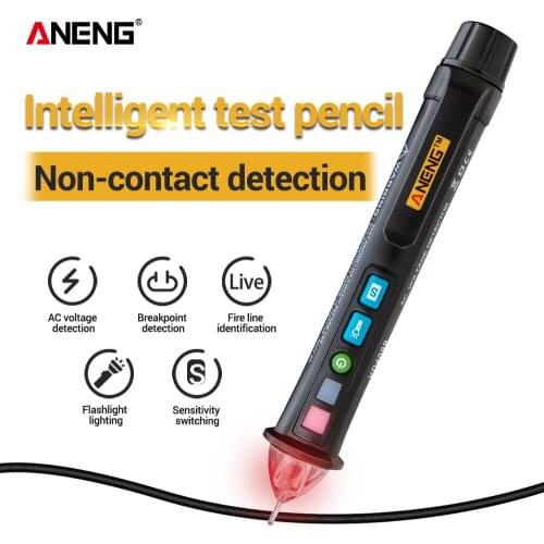 VD409B Voltage Detector Tester Meter Non-contact AC 12V-1000v Pen Style Electric Indicator LED Outlet Voltage Dectetor