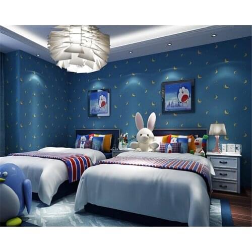 Beibehang behang Vinyl wall 3d wallpaper wall for kids cartoon moon full house wallpaper home decoration papier peint mural 3d
