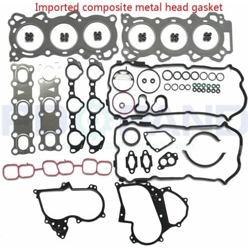 VQ25DE Engine Overhaul Rebuilding Gasket Kit A0101-JK20A forNissan TEANA J32Z 2.5L V6 24V