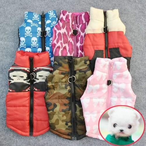 10 Colors Warm Dog Coat For Small Dog Windproof Winter Pet Dog Coat Jacket Padded Clothes Puppy Outfit Vest Yorkie Chihuahua