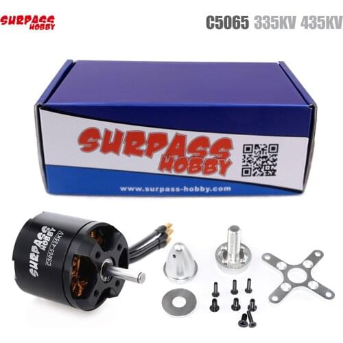 SURPASS HOBBY C5065 435KV 335KV Brushless Motor Brushless Motor for RC Airplane Fixed-wing Glider Aircraft