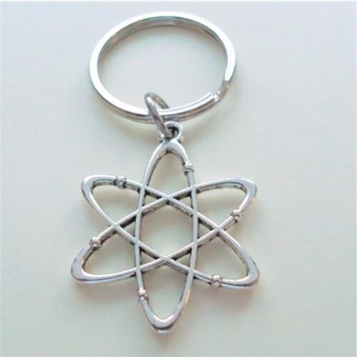 Atom Keychain, Science Keychain, Physics Keychain, Graduation Gift, Gift for Graduate, Chemistry Keychain