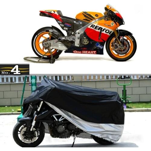MotorCycle Cover For Honda RC212V WaterProof UV / Sun / Dust / Rain Protector Cover Made of Polyester Taffeta