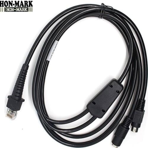 HON-MARK GD4130 Scanner 2m PS/2 Keyboard Wedge Cable For Datalogic D100 D130 GD4130 GD4400 2130 Barcode Scanner Reader