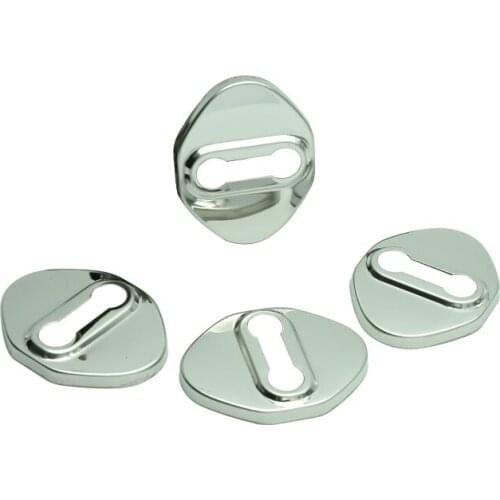 Kracng 4PCS Stainless steel door lock cover for Toyota Avensis T220 T250 T270 2003-2018