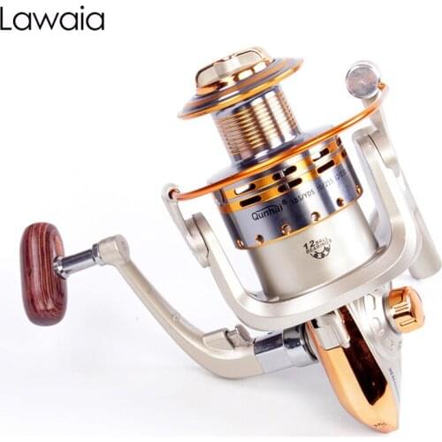 Lawaia Fishing Reels Metal Headline Cup Stainless Steel Bearing 12 Axis 5.2:1 High Speed Spinning Reels Fishing Line Baitcasting