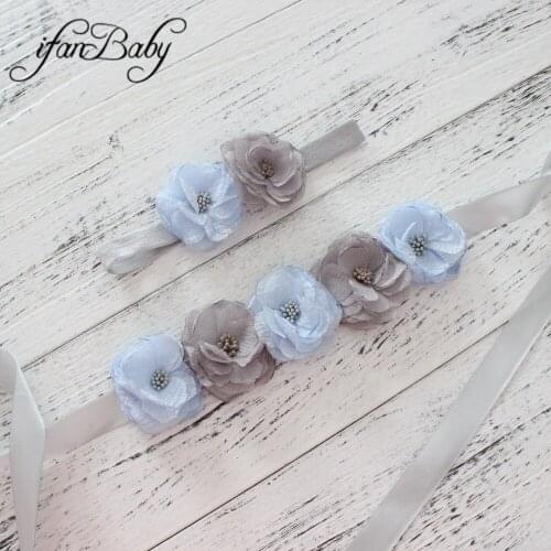 Sweet women belt ,girl flower sash belt,wedding sash ,burn Sash belt matching burn fabric flower headband 1 SET