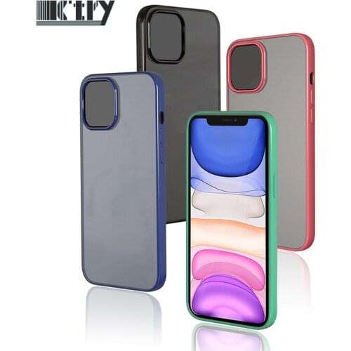Soft TPU Case For IOS Phone 12 Mini Pro Max Anti Fingerprint Shockproof Protection Soft Cover Case Mobile Accessories