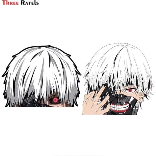 Three Ratels B364 Kaneki Peeker Tokyo Ghoul Stickers And Decals For Car Styling Decoration Auto Accessory Decals