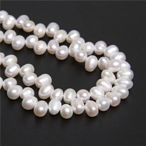 Natural Fresh Water Pearl Beads 6-7mm Oval Seed Loose Beads DIY Women Elegant Necklace Bracelet handmade potato rice pearl beads