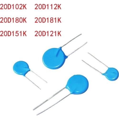 New 20D102K 20D102 20D112K 20D180K 20D180 20D181K 20D181 20D151K 20D151 20D121K 20D121 20MM 20pcs/lot