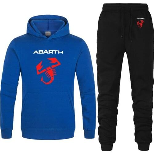 2021 new Spring Autumn Mens Hoodies Abarth Car Logo Print Sweatshirt Fashion high quality cotton Casual Mens Sportswear