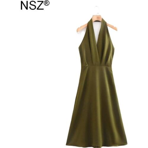 Открытые летние платья NSZ China At AliExpress