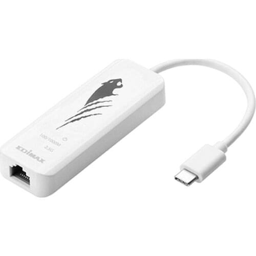 USB to Ethernet Adapter Edimax EU-4307 2.5 Gbps USB-C White