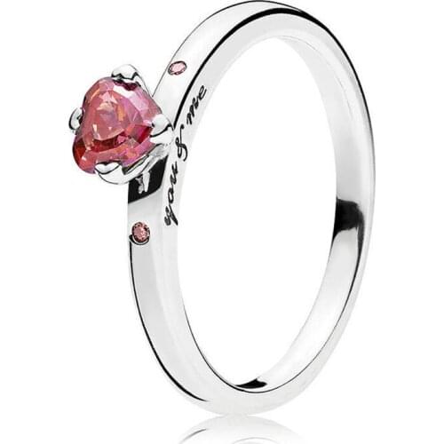 Authentic 925 Sterling Silver You And Me Fashion Ring For Pandora Women Bead Charm Gift DIY Jewelry