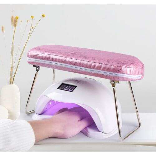 Leather Manicure Hand Rest Rack Waterproof Wrist Pillow Salon Nail Hand Support Holder DIY Nail Dryer Lamp Table Nail Art Tool