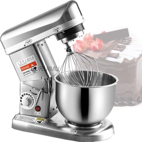 Commercial Stainless Steel Bowl Powerful Dough Mixer Household Electric Food Mixer Egg Cream Salad Beater Cake Mixer
