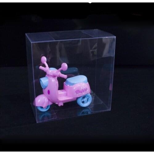8x3x8cm Transparent Clear Gift Candy Box Square PVC Boxes Chocolate Bags Wedding Favor Party Event Plastic Gift Boxes
