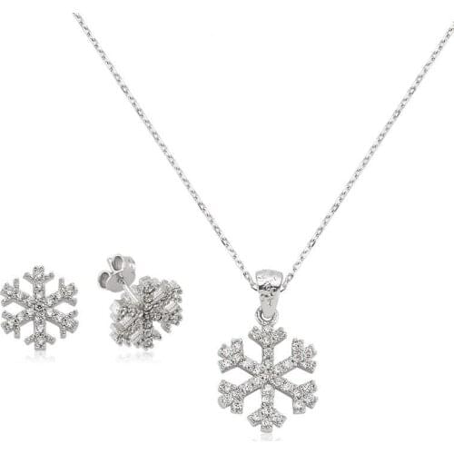 Silverlina Silver Snow Snowflake Lady Set