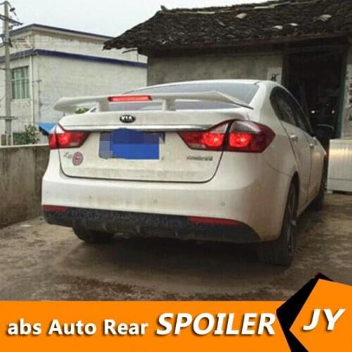 For KIA K3 Spoiler 2011-2015 K3 spoiler High Quality ABS Material Car Rear Wing Primer Color Rear Spoiler