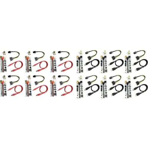 VER010-X PCI-E 1X To 16X Riser Card Graphics Card Extension Cable USB 3.0 High-Speed Graphics Card Expansion Card