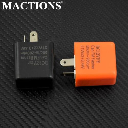Universal Adjustable Frequency Square Flashing Motorcycle Blinker LED Flasher Relay Fix 12V Turn Light Signal Indicator Resistor