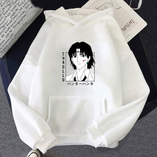 Japanese Anime Hunter X Hunter Clothes Manga Chrollo Lucilfer Fashion 2021 New Women Men Kawaii Hoody Female Hip Hop Sweatshirts